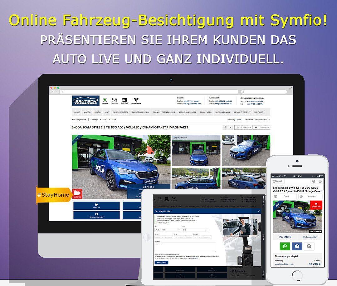 Online Fahrzeug-Besichtigung mit Symfio