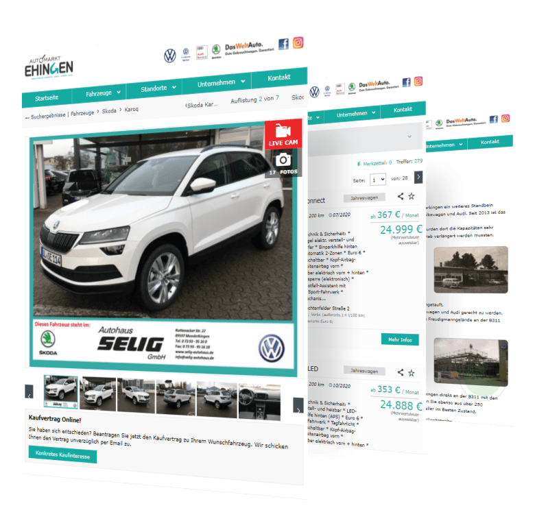 Automarkt Ehingen - Vertragspartner von Volkswagen, Skoda, Audi in Ehingen