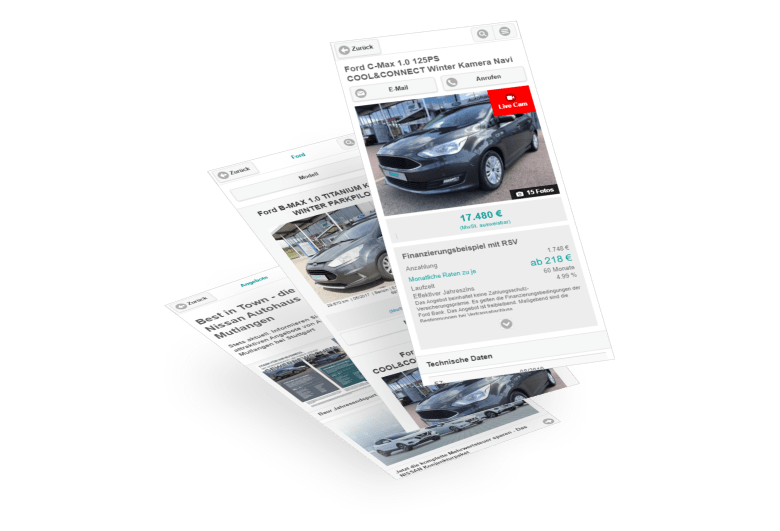 Autohaus Baur - Symfio - Homepage für Markenhändler erstellen